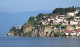 City of Ohrid above the Lake.