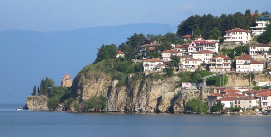 City of Ohrid above the Lake.