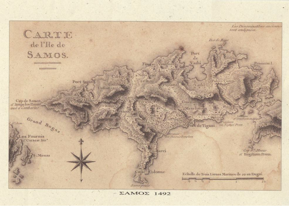 χάρτης Σάμου, 1492